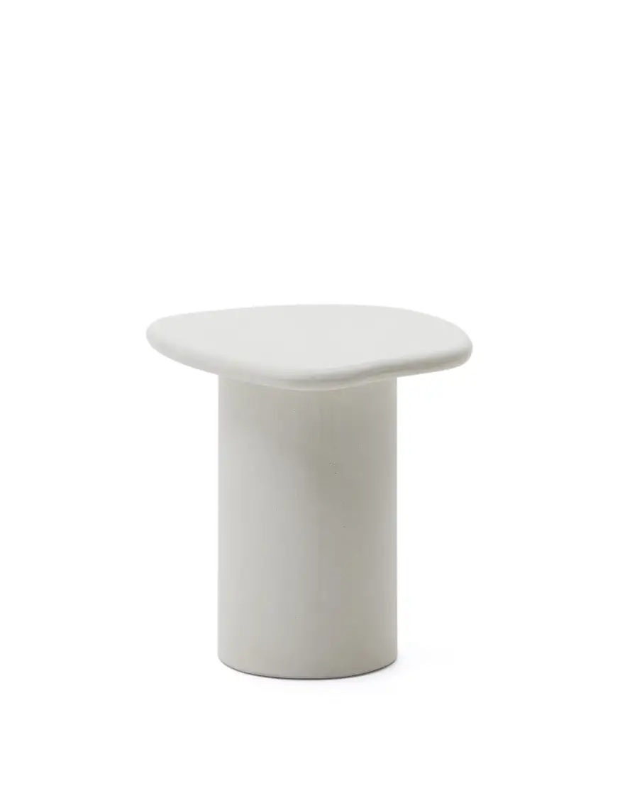 Приставной столик из белого цемента Macarella 48 x 47 см
