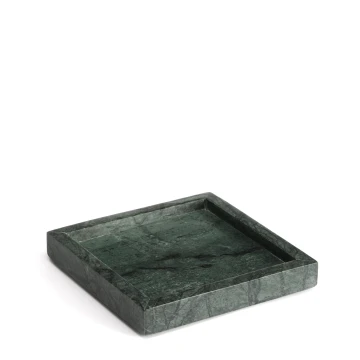 Поднос Serela из зеленого мрамора 18 x 18 см