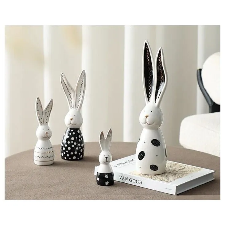 Статуэтка Long ear rabbit black