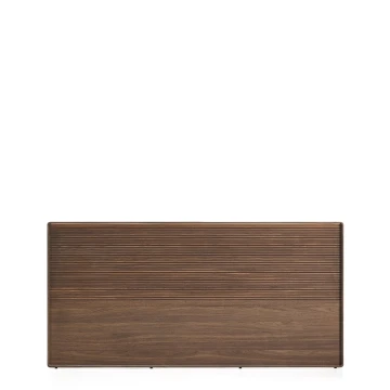 Изголовье Norlen из орехового шпона с темной отделкой и подсветкой 180 x 200