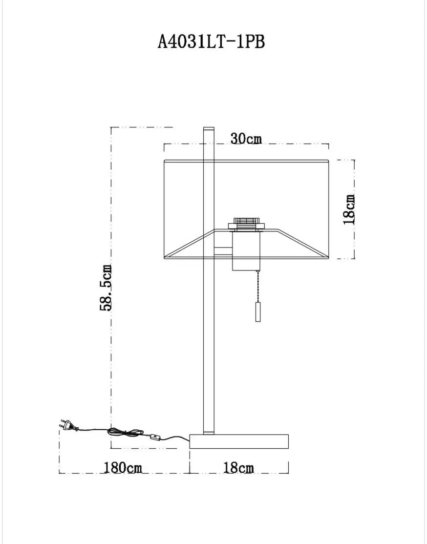 Настольная лампа Arte Lamp Proxima A4031LT-1PB