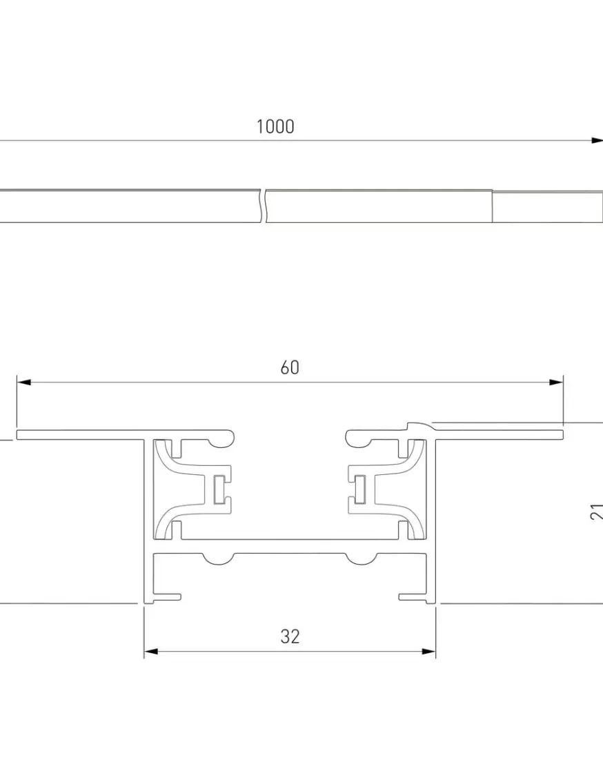 Встраиваемый однофазный шинопровод Elektrostandard Track Rail BK Recessed 4690389178528 a057091