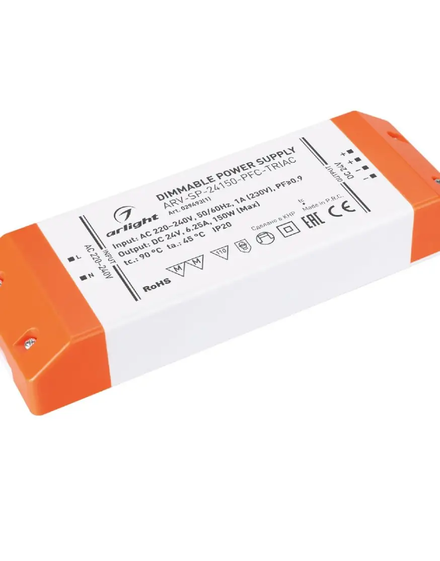 Блок питания Arlight ARV-SP-24150-PFC-TRIAC (24V, 6.25A, 150W) 029493(1)
