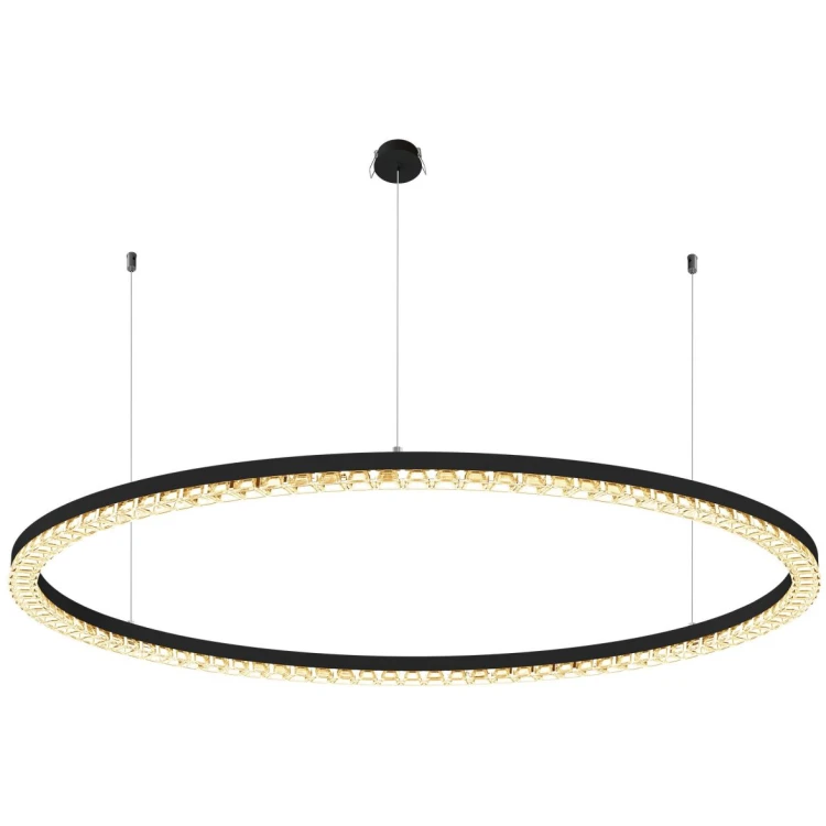Подвесная люстра Arlight SP-DIAMOND-R1250-80W Warm3000 (BK, 45 deg, 230V, TRIAC) 054491