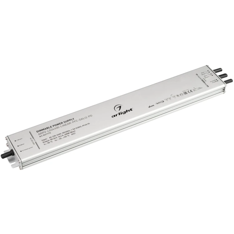 Блок питания Arlight ARPV-LG24400-LINEAR-PFC-DALI2-PD (24V, 16.7A, 400W) 037775 Блок питания Arlight ARPV-LG24400-LINEAR-PFC-DALI2-PD (24V, 16.7A, 400W) 037775