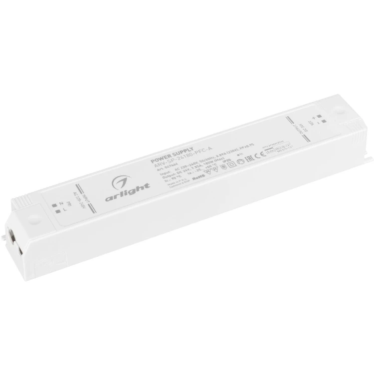 Блок питания Arlight ARV-SP-24180-PFC-A (24V, 7.5A, 180W) 047444 Блок питания Arlight ARV-SP-24180-PFC-A (24V, 7.5A, 180W) 047444