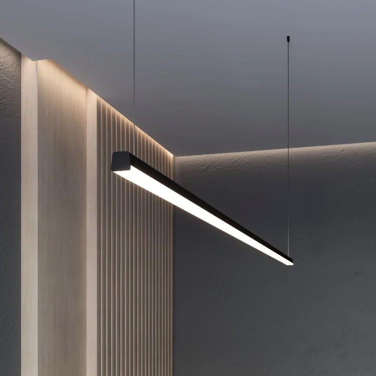 Профиль с экраном Arlight LINE-D-3734-2000 TETRA BLACK+OPAL 055072
