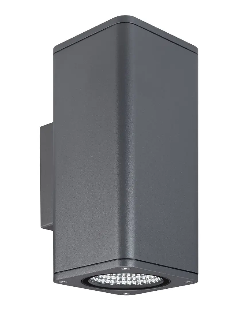 Уличный настенный светильник Arlight LGD-EVO-WALL-TWIN-S100x100-2x12W Warm3000 (GR, 44 deg, 230V) 046195