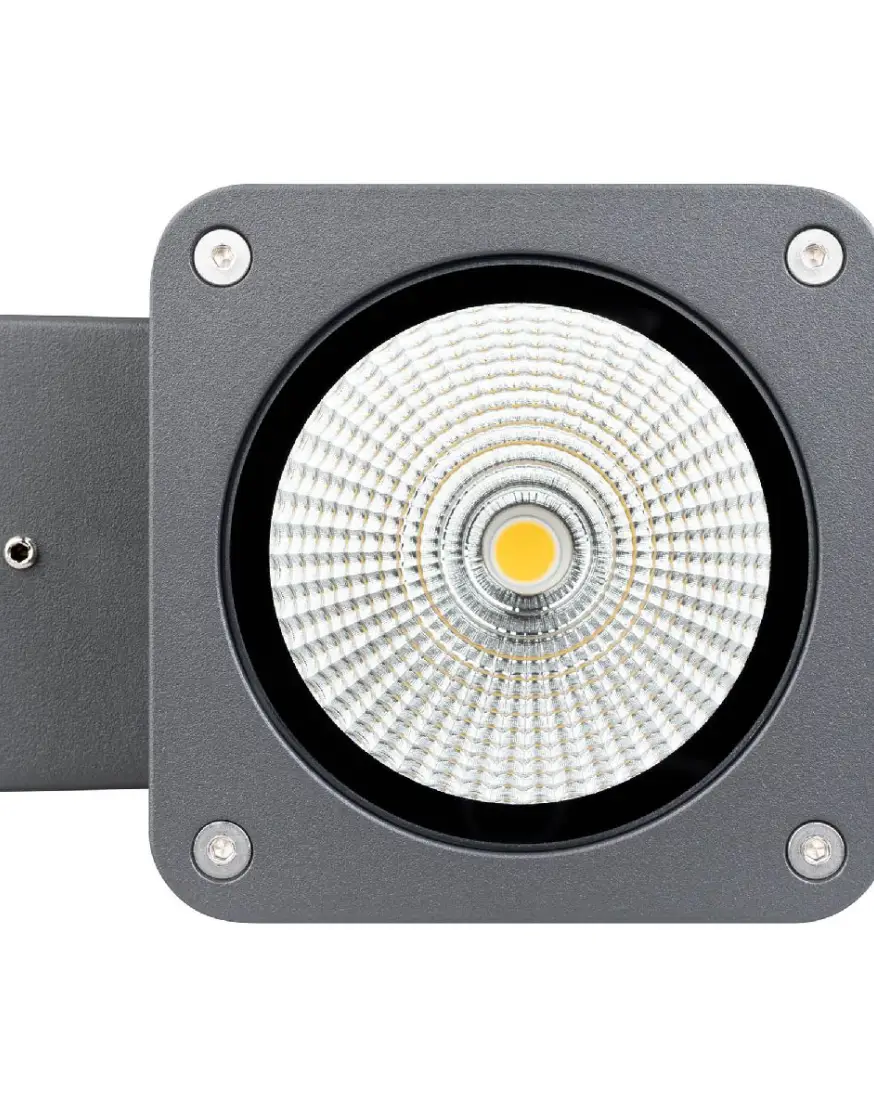 Уличный настенный светильник Arlight LGD-EVO-WALL-TWIN-S100x100-2x12W Warm3000 (GR, 44 deg, 230V) 046195