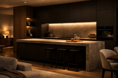 Кухня 2026: Fenix NTM и PUR-кромление — бесшовный дизайн