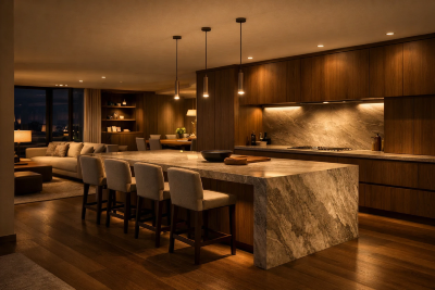 Кухонный остров 2026: архитектурная доминанта, тектоника форм и расчет эргономики