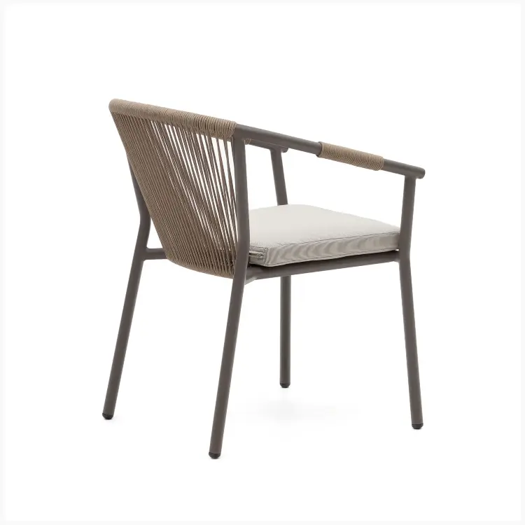 Xelida Садовый стул из алюминия и коричневого шнура