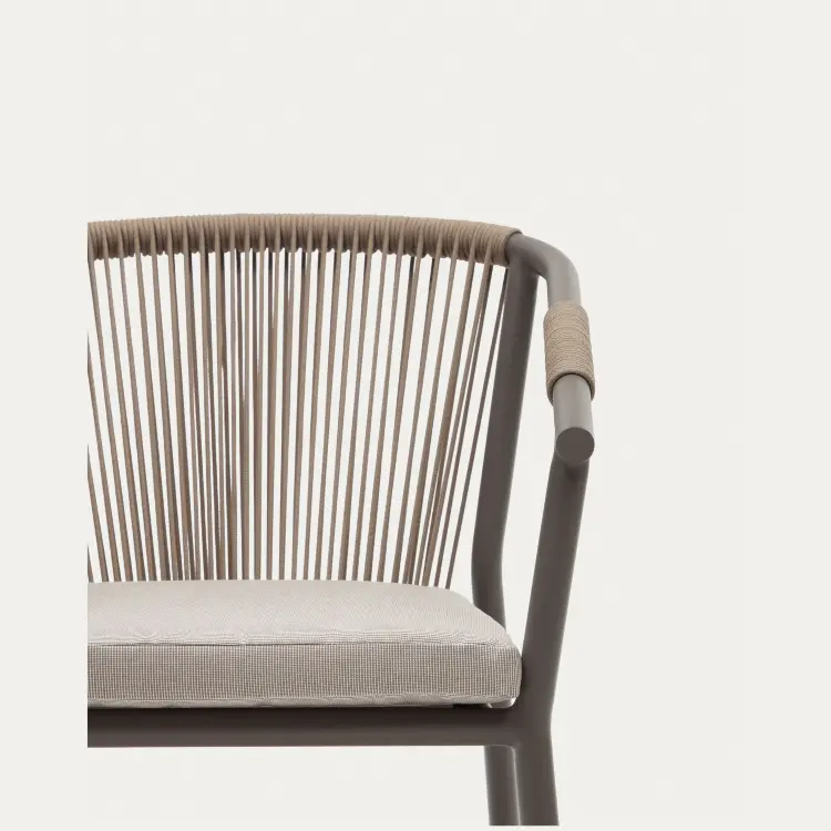 Xelida Садовый стул из алюминия и коричневого шнура
