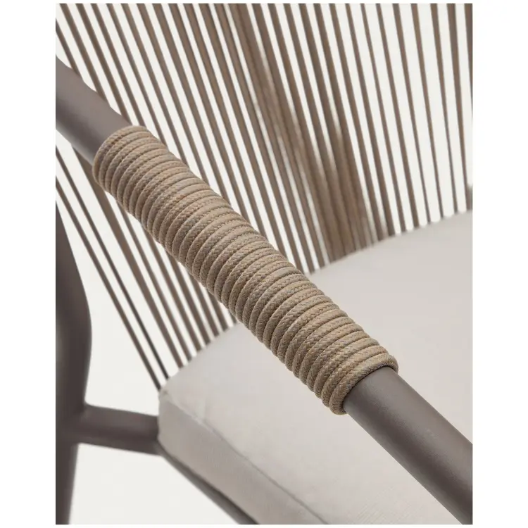 Xelida Садовый стул из алюминия и коричневого шнура