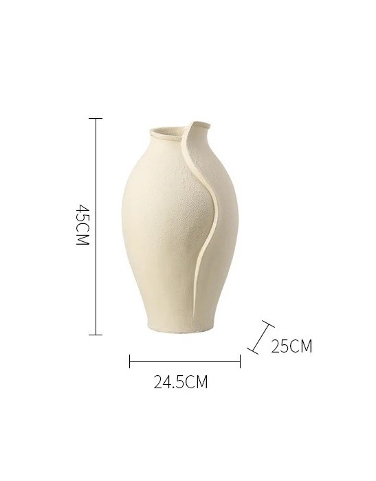 Ваза Olive vase-Creamy white