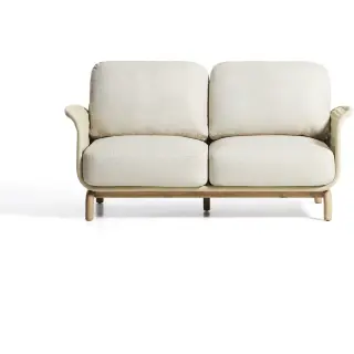 Уличный диван Alipa из акации и веревки цвета экрю 165 см