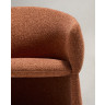 Стул Bosca из терракотовой шенилловой ткани