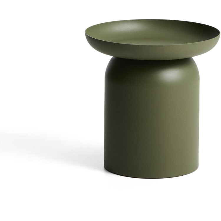 Уличный столик Arcola из зеленого алюминия, диаметр 45 см