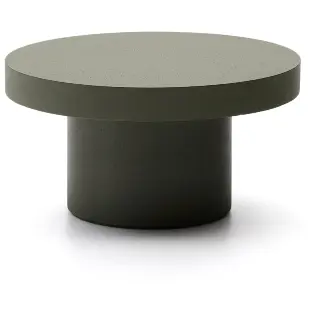 Aiguablava Журнальный столик зеленый цементный Ø90 см