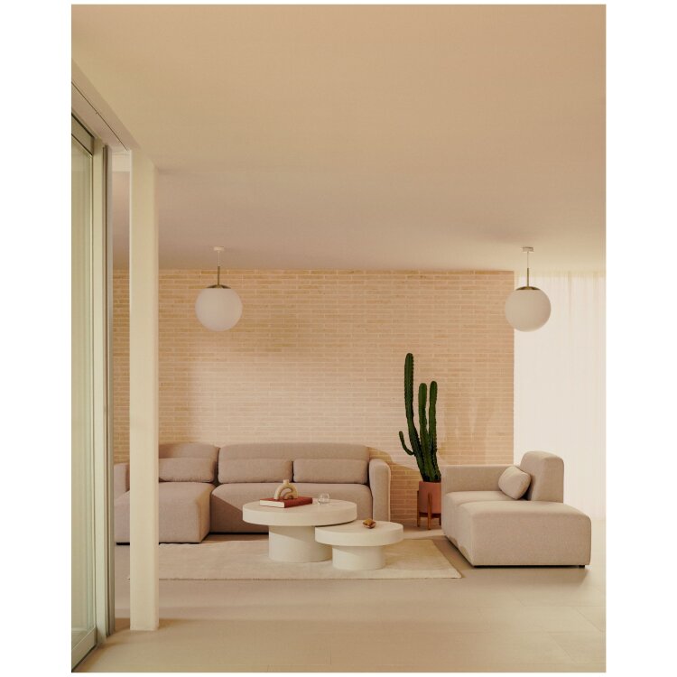 Neom Одноместный диван с задним модулем бежевого цвета 169 см