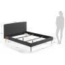 Кровать Lydia 160х200 антрацит