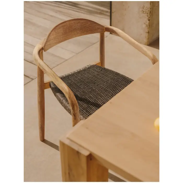 Кресло Glynis натуральный, черный