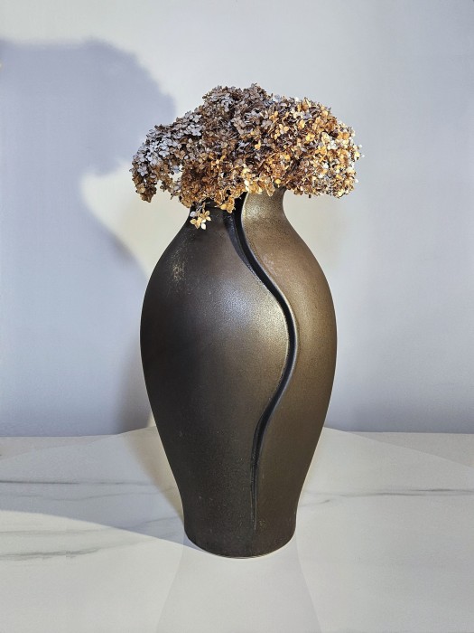 Ваза Olive vase-Ancient glaze