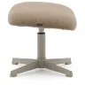 Jaspe Вращающийся пуф светло-коричневого цвета с серой отделкой металла