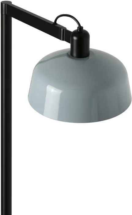 Торшер TATAWIN с абажуром серо-голубой металл 1xE27