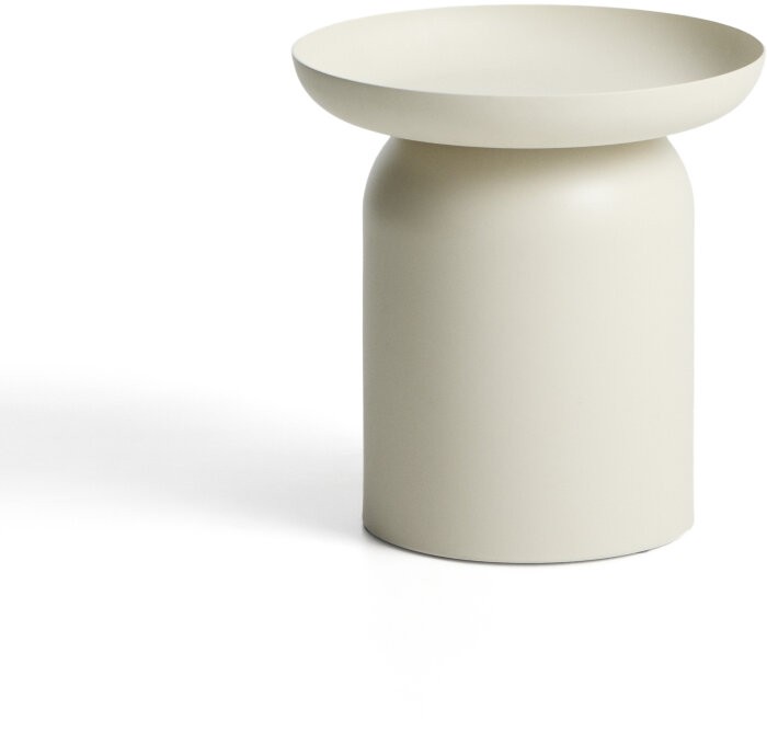 Уличный столик Arcola из алюминия экрю, диаметр 45 см