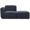 Neom Одноместный диван с задним модулем синего цвета 169 см