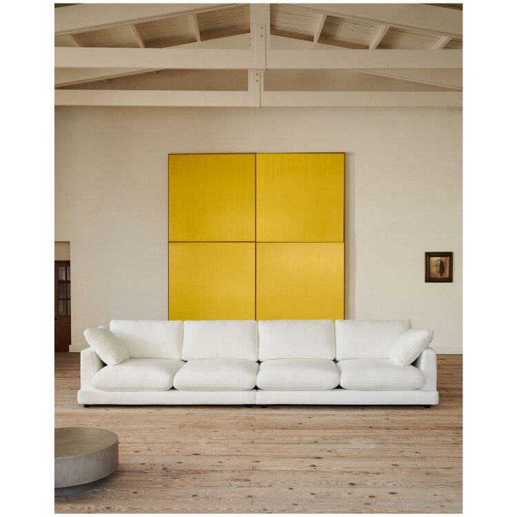 Gala 6-местный диван белого цвета 390 см