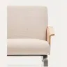Кресло Amsen бежевое из дубовой фанеры со стальными ножками