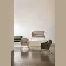 Brida Кресло бежевое на черных стальных ножках