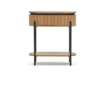 Licia Прикроватная тумбочка из дерева манго с натуральной отделкой 55 x 56 см