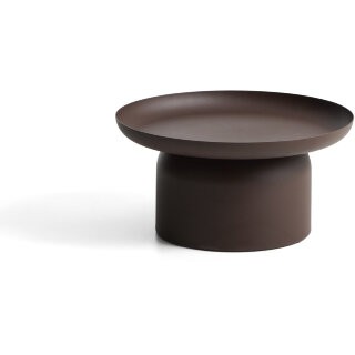 Уличный столик Arcola из темно-коричневого алюминия, диаметр 70 см