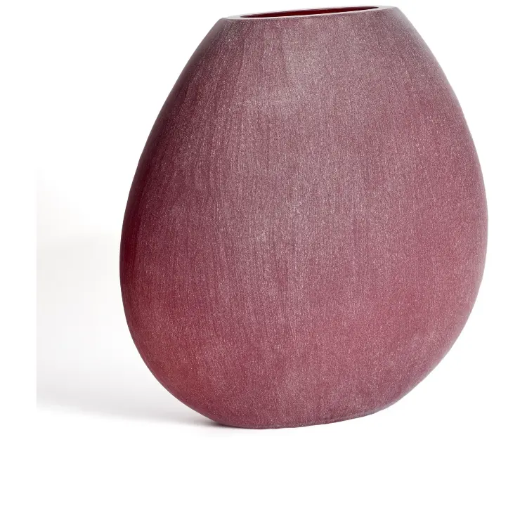 Ваза из бордового стекла Rovena 43,5 см