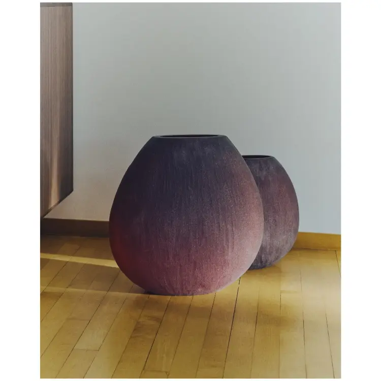 Ваза из бордового стекла Rovena 43,5 см