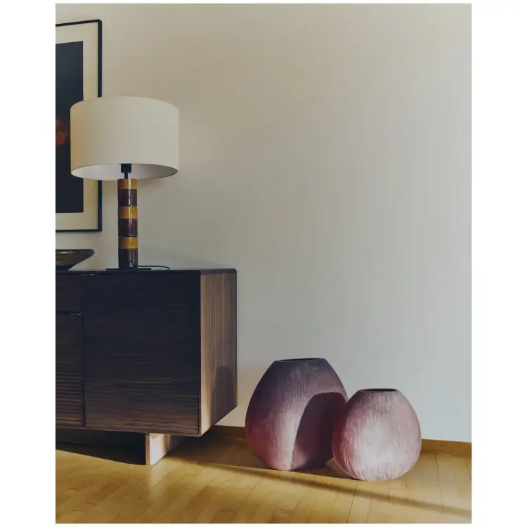 Ваза из бордового стекла Rovena 43,5 см