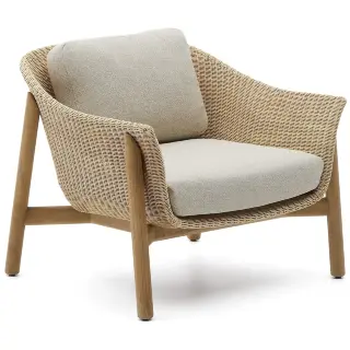 Кресло Galea из тикового дерева и синтетического ротанга