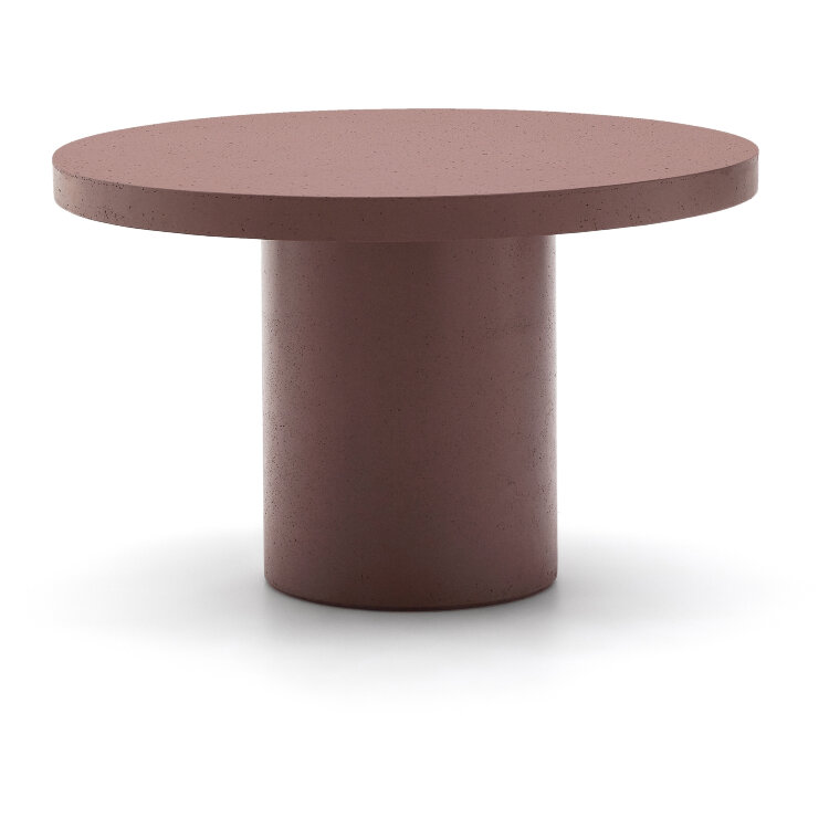 Aiguablava Журнальный столик терракотовый цементный Ø120 см