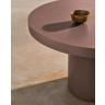 Aiguablava Журнальный столик терракотовый цементный Ø120 см