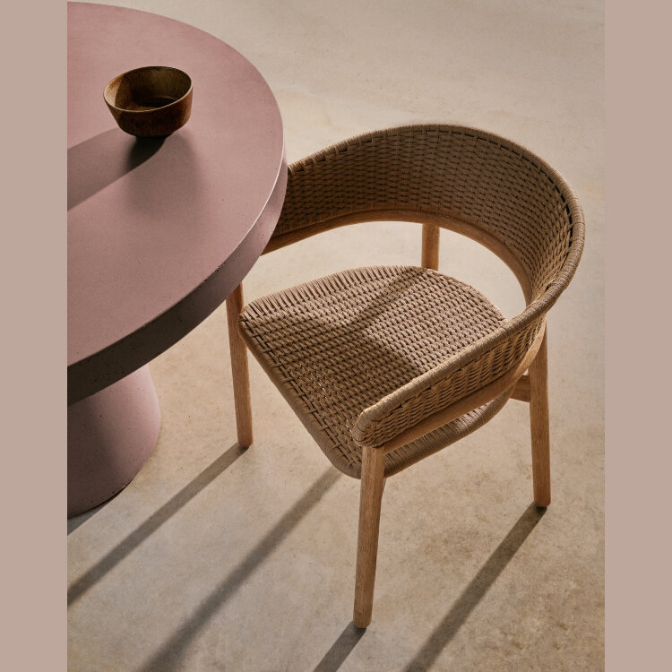 Aiguablava Журнальный столик терракотовый цементный Ø120 см