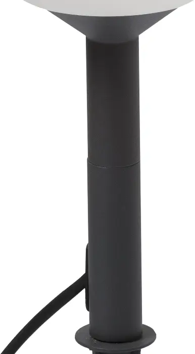 Уличный светильник Saigon с шипом серый/белый матовый 0,1M R17