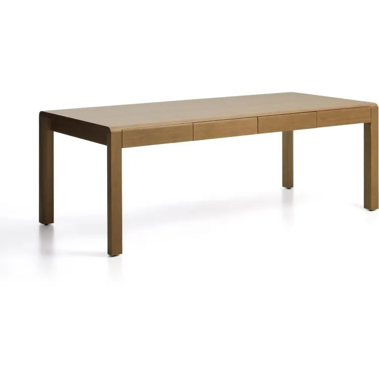Стол Arelida из дуба со светло-коричневой отделкой, 220 x 100 см