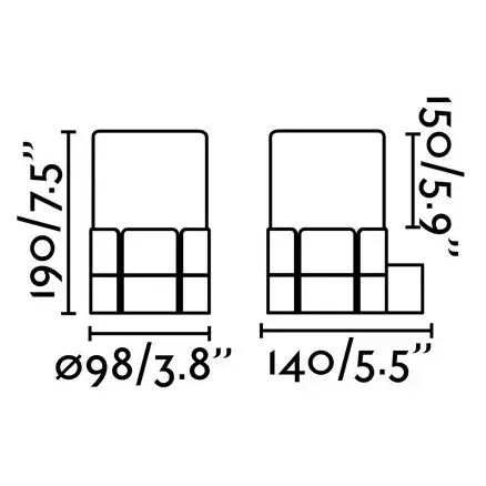 Уличное бра Tram  белое