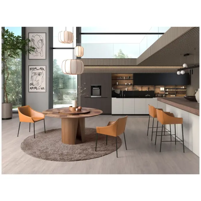 Круглый обеденный стол 1130/DT939 из грецкого ореха