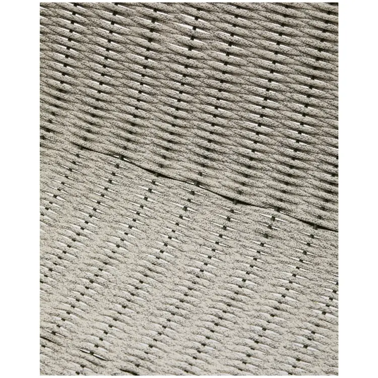 Кресло Maurina из оцинкованной стали зеленого цвета и серой веревки