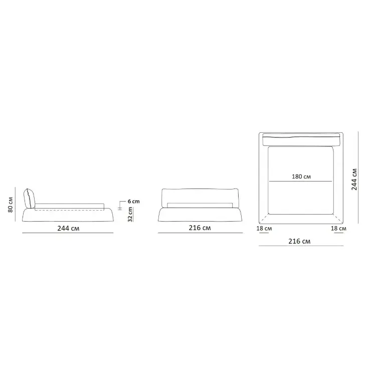 Двуспальная кровать Paris