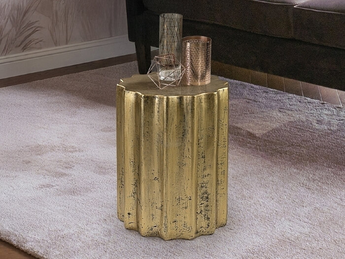 Estriada Приставной столик золотой